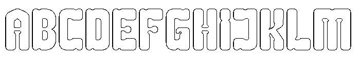 ELEPHANT TRUNK-Hollow Font UPPERCASE