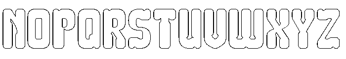 ELEPHANT TRUNK-Hollow Font UPPERCASE