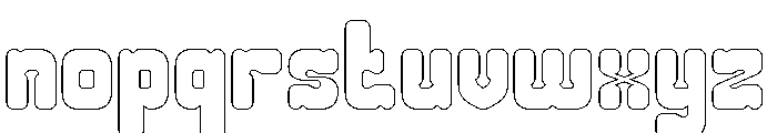 ELEPHANT TRUNK-Hollow Font LOWERCASE