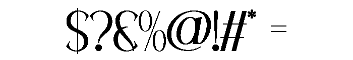 ELISTORA-Regular Font OTHER CHARS