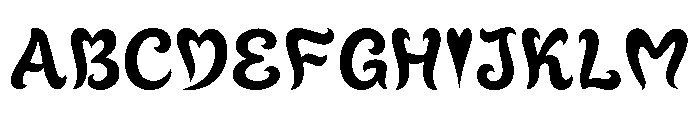ELORA Regular Font UPPERCASE