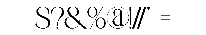ELOVIA Regular Font OTHER CHARS