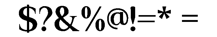 El Romantica Regular Font OTHER CHARS