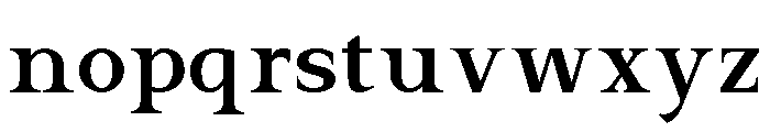 El Romantica Regular Font LOWERCASE