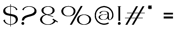 Elagest Font OTHER CHARS