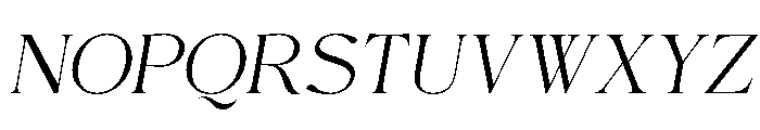 Elaine Dawn Italic Font UPPERCASE