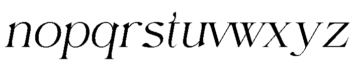 Elaine Dawn Italic Font LOWERCASE