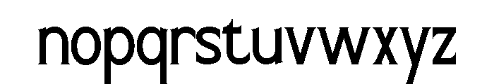 Elanche-Regular Font LOWERCASE
