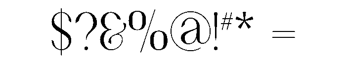 Elara Regular Font OTHER CHARS