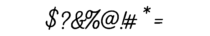 Elaria Regular Font OTHER CHARS