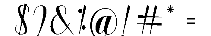 Elarine-Regular Font OTHER CHARS