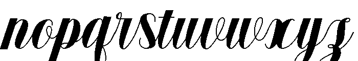 Elarine-Regular Font LOWERCASE