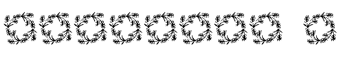Elarose Monogram Font OTHER CHARS