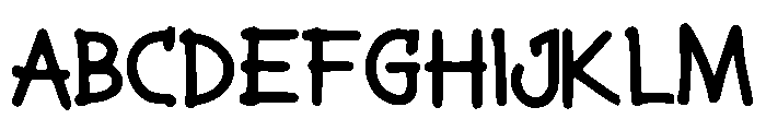 Elder_Script Font UPPERCASE