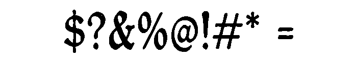 Elder Scrollmark Font OTHER CHARS
