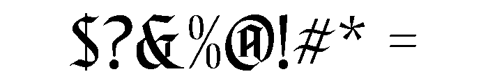 Eldoria Maison Regular Font OTHER CHARS