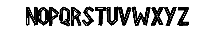 Electric Jagged By Sque Regular Font UPPERCASE