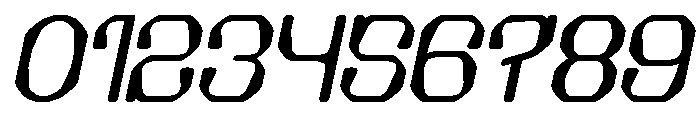 Electric Machine Bold Italic Font OTHER CHARS
