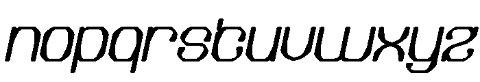 Electric Machine Bold Italic Font LOWERCASE