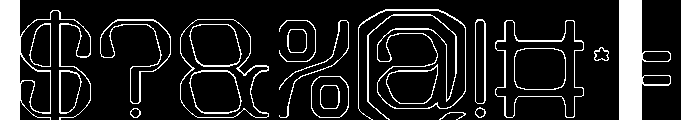 Electric Machine-Hollow-Inverse Font OTHER CHARS