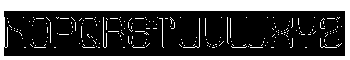 Electric Machine-Hollow-Inverse Font UPPERCASE
