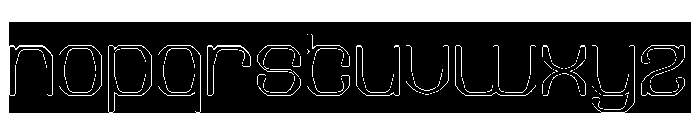 Electric Machine-Hollow-Inverse Font LOWERCASE