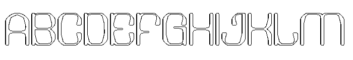 Electric Machine-Hollow Font UPPERCASE