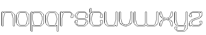 Electric Machine-Hollow Font LOWERCASE