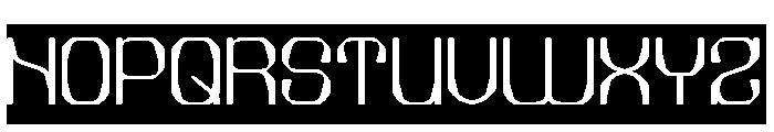 Electric Machine-Inverse Font UPPERCASE