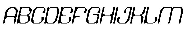 Electric Machine Italic Font UPPERCASE