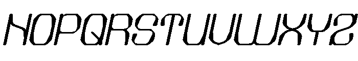 Electric Machine Italic Font UPPERCASE