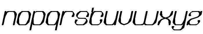 Electric Machine Italic Font LOWERCASE
