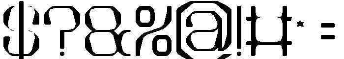 Electric Machine-Light Font OTHER CHARS