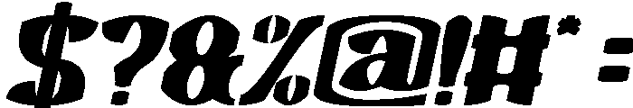 Electro Dragon Bold Italic Font OTHER CHARS