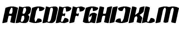 Electro Dragon Bold Italic Font UPPERCASE