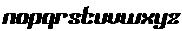 Electro Dragon Bold Italic Font LOWERCASE