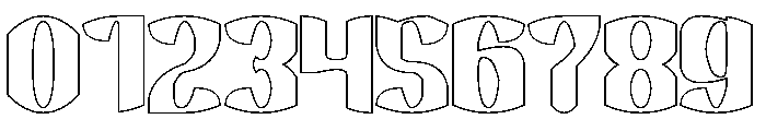 Electro Dragon-Hollow Font OTHER CHARS