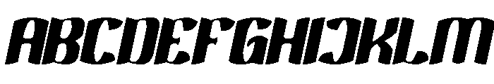 Electro Dragon Italic Font UPPERCASE
