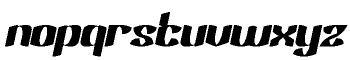 Electro Dragon Italic Font LOWERCASE
