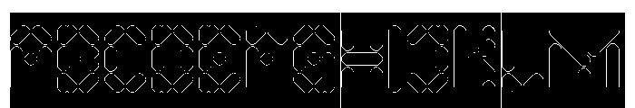 Electro Magnetic-Hollow-Inverse Font UPPERCASE