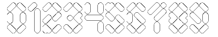 Electro Magnetic-Hollow Font OTHER CHARS
