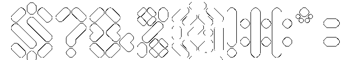 Electro Magnetic-Hollow Font OTHER CHARS