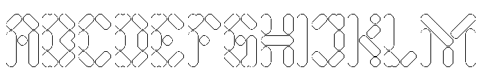Electro Magnetic-Hollow Font UPPERCASE