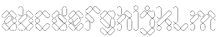 Electro Magnetic-Hollow FONT