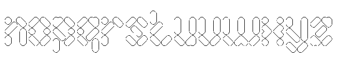 Electro Magnetic-Hollow Font LOWERCASE
