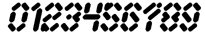 Electro Magnetic Italic Font OTHER CHARS
