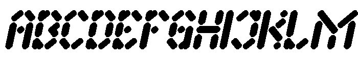 Electro Magnetic Italic Font UPPERCASE