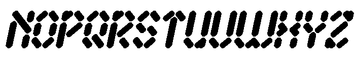 Electro Magnetic Italic Font UPPERCASE