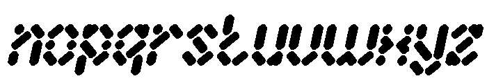 Electro Magnetic Italic Font LOWERCASE
