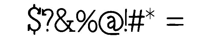 ElectroChic Font OTHER CHARS